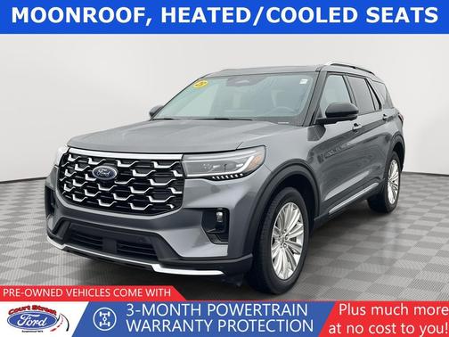 Carbonized Gray Metallic 2025 Ford Explorer Platinum