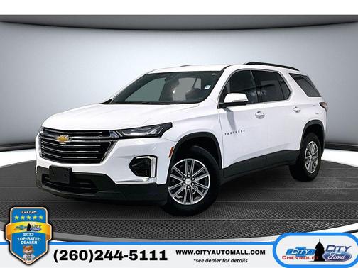 Summit White 2023 Chevrolet Traverse LT Cloth