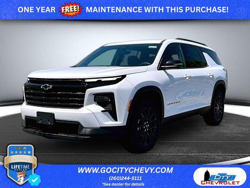 Polar White Tricoat 2026 Chevrolet Traverse LT