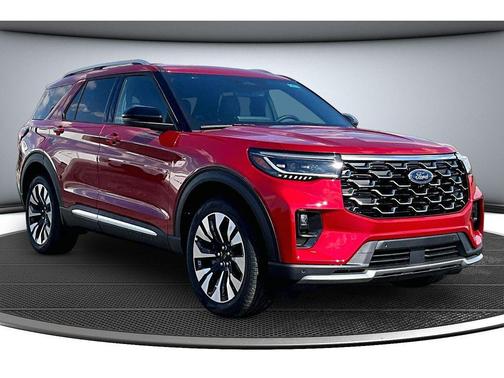 Rapid Red Metallic Tinted Clearcoat 2026 Ford Explorer Platinum