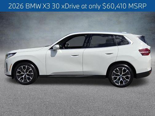 Mineral White Metallic 2026 BMW X3 30 xDrive