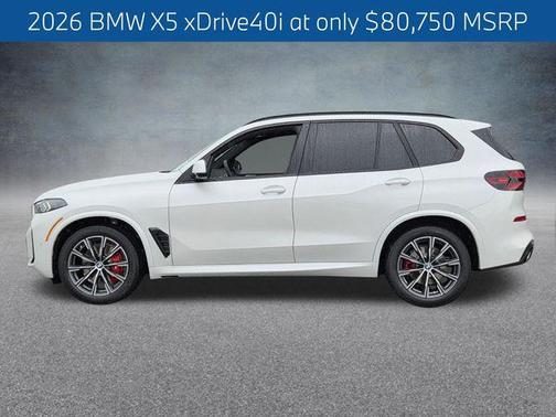 Mineral White Metallic 2026 BMW X5 xDrive40i