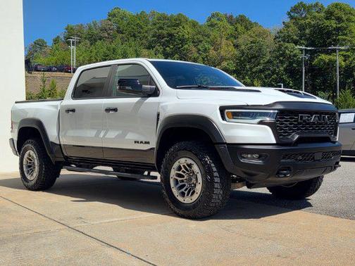 Bright White Clearcoat 2025 RAM 1500 RHO Crew Cab 4x4 5'7' Box