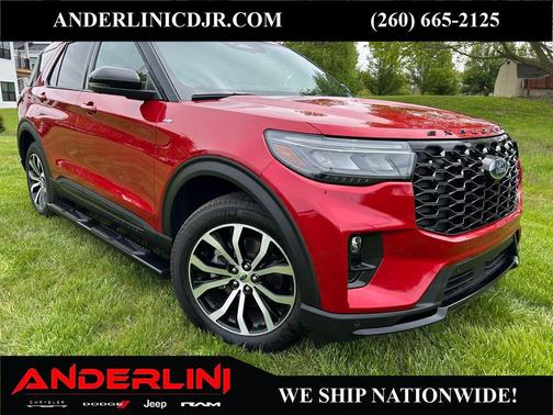 Rapid Red Metallic Tinted Clearcoat 2025 Ford Explorer ST-Line