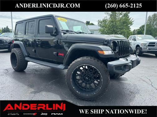 Black Clearcoat 2021 Jeep Wrangler Unlimited Sahara
