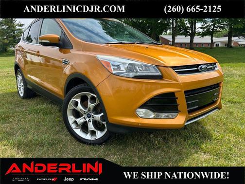 White Platinum Metallic Tri-Coat 2016 Ford Escape Titanium