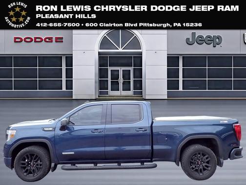 Pacific Blue Metallic 2021 GMC Sierra 1500 Elevation