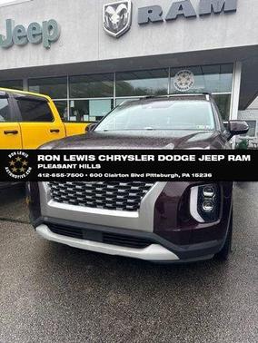 Burgundy 2021 Hyundai PALISADE SEL