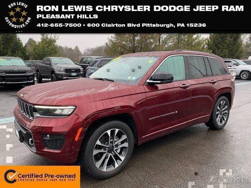 Velvet Red Pearlcoat 2022 Jeep Grand Cherokee Overland