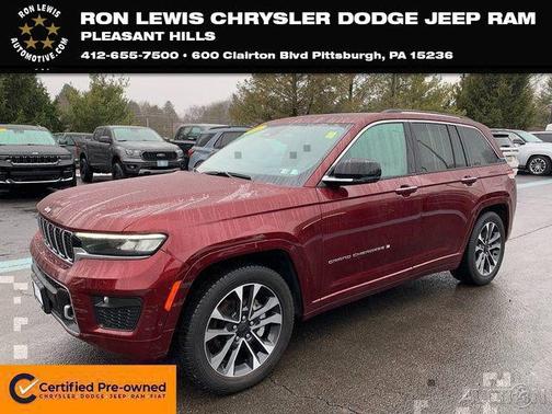 Velvet Red Pearlcoat 2022 Jeep Grand Cherokee Overland