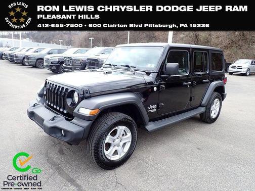 Black Clearcoat 2020 Jeep Wrangler Unlimited Sport