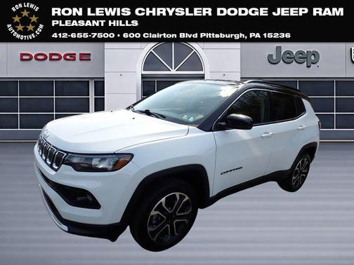 Bright White Clearcoat 2022 Jeep Compass Limited