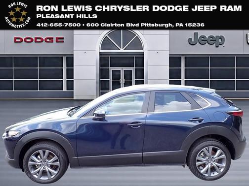 Deep Crystal Blue Mica 2025 Mazda CX-30 2.5 S Preferred Package