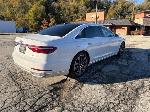 Glacier White Metallic 2019 Audi A8 L 60