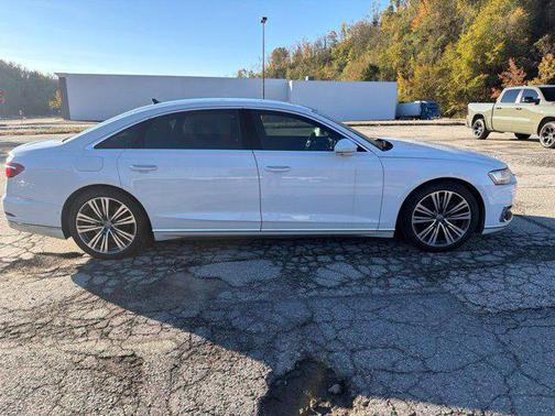Glacier White Metallic 2019 Audi A8 L 60