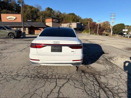 Glacier White Metallic 2019 Audi A8 L 60