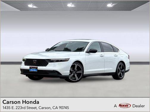 Platinum White Pearl 2024 Honda Accord Hybrid Sport