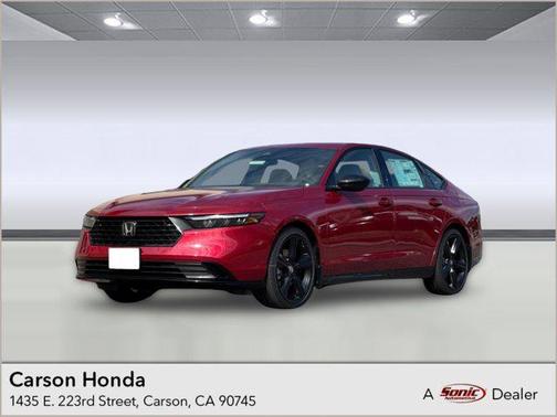 Radiant Red Metallic 2026 Honda Accord Hybrid Sport-L Sedan