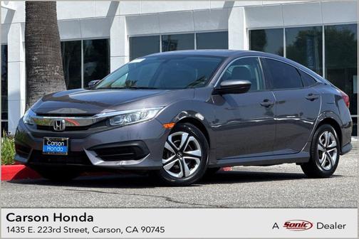 Modern Steel Metallic 2017 Honda Civic LX