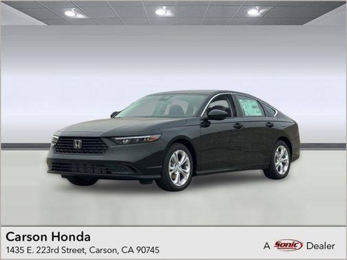 Crystal Black Pearl 2025 Honda Accord LX 1.5T Sedan