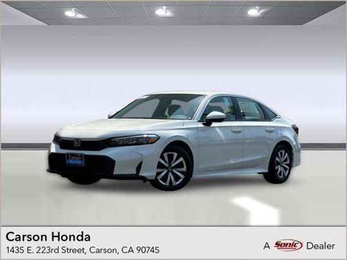 Platinum White Pearl 2026 Honda Civic LX Sedan