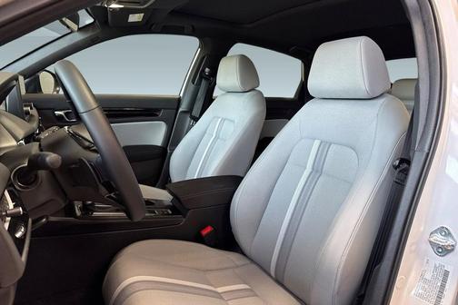 Platinum White Pearl 2025 Honda Civic Hybrid Sport
