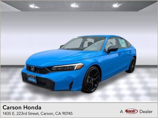 BLUE LAGOON PEARL 2025 Honda Civic Sport Hatchback