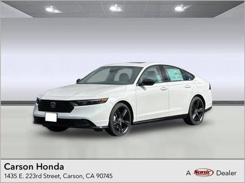 Platinum White Pearl 2026 Honda Accord Hybrid Sport-L Sedan