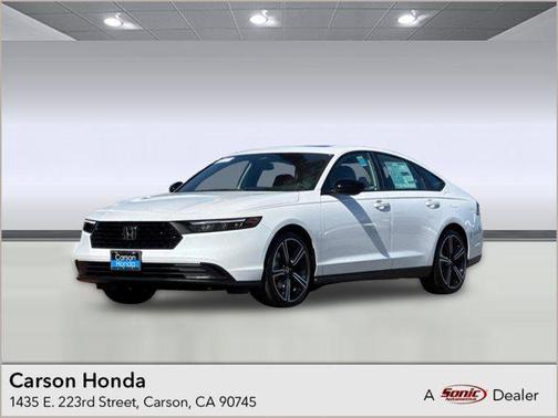 Frostline White Pearl 2026 Honda Accord Hybrid Sport Sedan
