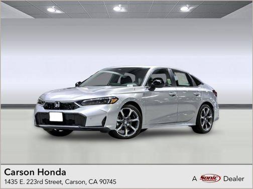 Solar Silver Metallic 2026 Honda Civic Hybrid Sport Sedan