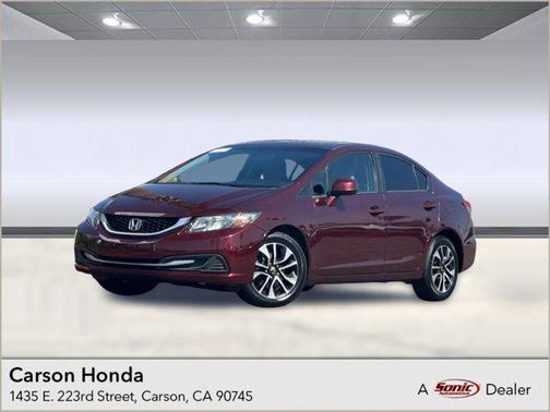 Maroon 2013 Honda Civic EX