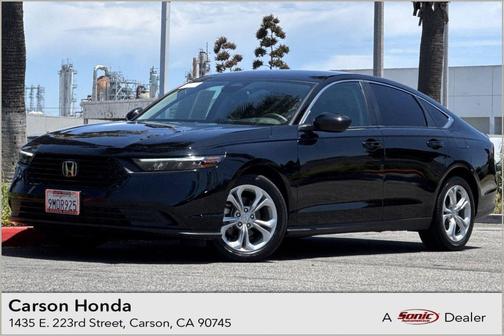 Crystal Black Pearl 2024 Honda Accord LX 1.5T