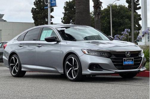 Lunar Silver Metallic 2021 Honda Accord Sport 2.0T