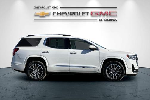 White Frost Tricoat 2021 GMC Acadia Denali