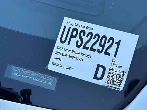 2017 Aston Martin V12 Vantage S Base