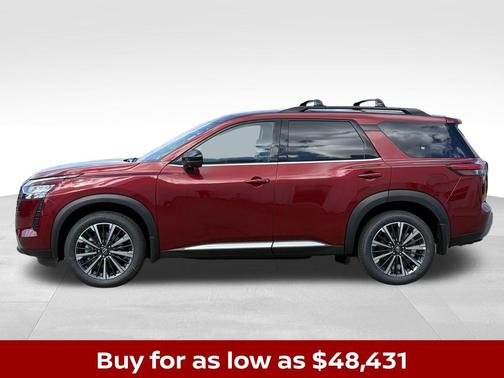 Scarlet 2026 Nissan Pathfinder Platinum