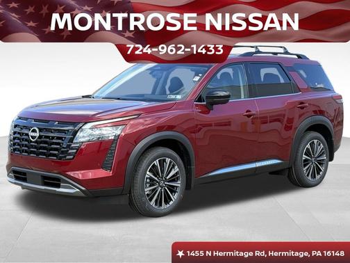 Scarlet 2026 Nissan Pathfinder Platinum