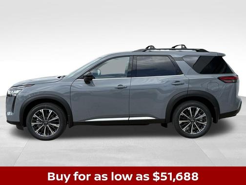 Gray 2026 Nissan Pathfinder Platinum