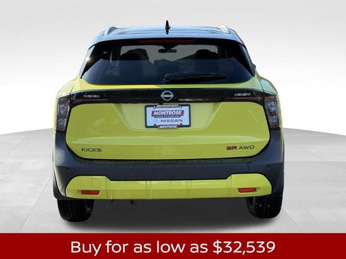 Yellow Metallic 2026 Nissan Kicks SR