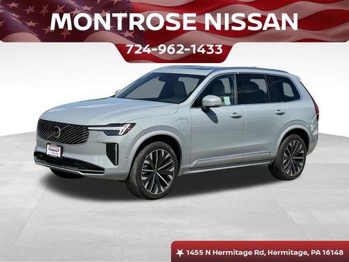 Vapour Gray Metallic 2026 Volvo XC90 Plug-In Hybrid Plus, T8 AWD, Electric/Gasoline, Bright, 7 Seats