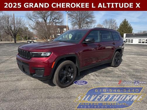 Velvet Red Pearlcoat 2025 Jeep Grand Cherokee L Laredo SUV