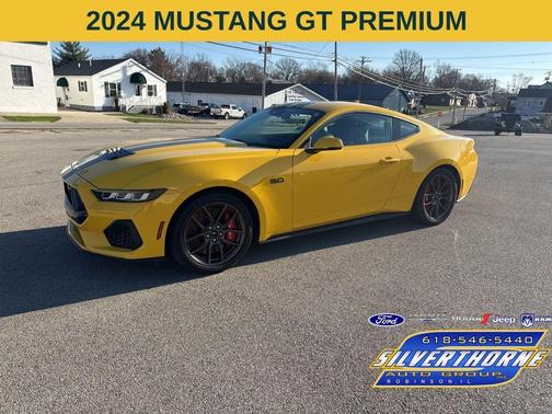 Yellow 2024 Ford Mustang GT Premium
