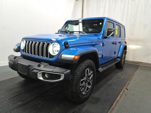 Hydro Blue Pearl 2024 Jeep Wrangler Sahara