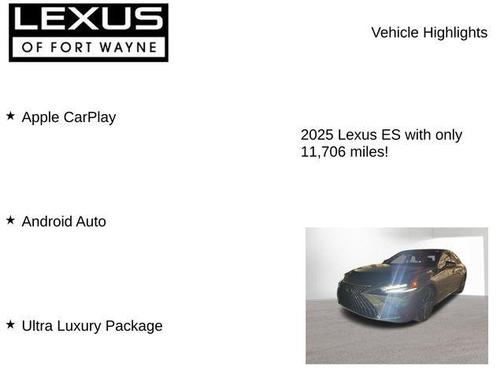 2025 Lexus ES 350 Ultra Luxury
