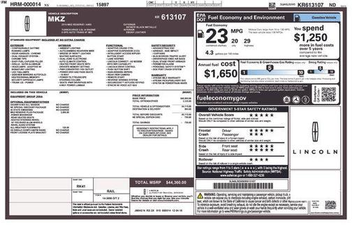 2019 Lincoln MKZ Reserve I