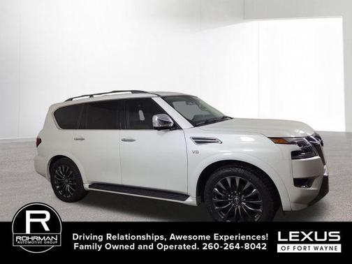 Aspen White TriCoat Pearl 2022 Nissan Armada Platinum 4WD