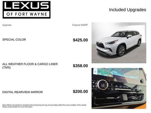 Wind Chill Pearl 2023 Toyota Highlander Platinum
