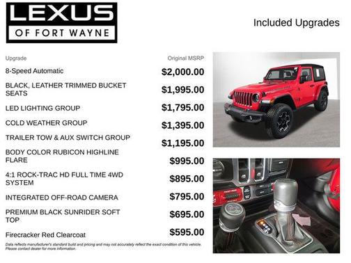 Firecracker Red Clearcoat 2023 Jeep Wrangler Rubicon