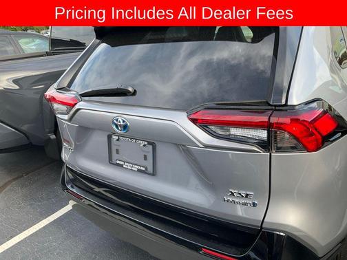 Silver Sky Metallic/Midnight Black Metallic 2023 Toyota RAV4 Hybrid SE