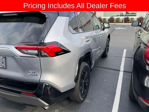 Silver Sky Metallic/Midnight Black Metallic 2023 Toyota RAV4 Hybrid SE